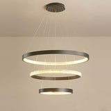 Modern 3 Ring LED Chandelier Round Circular Hanging Ceiling Light for Dining Room