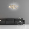 Modern 3 Tier Interwoven Geometrical Circle Crystal Chandelier LED Ceiling Light for Living Room