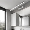 Modern 31 Inch Adjustable LED Bathroom Vanity Light in Polished Stainless Steel with 3 Color Modes
