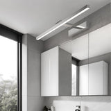 Modern 31 Inch Adjustable LED Bathroom Vanity Light in Polished Stainless Steel with 3 Color Modes