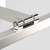 Modern 31 Inch Adjustable LED Bathroom Vanity Light in Polished Stainless Steel with 3 Color Modes