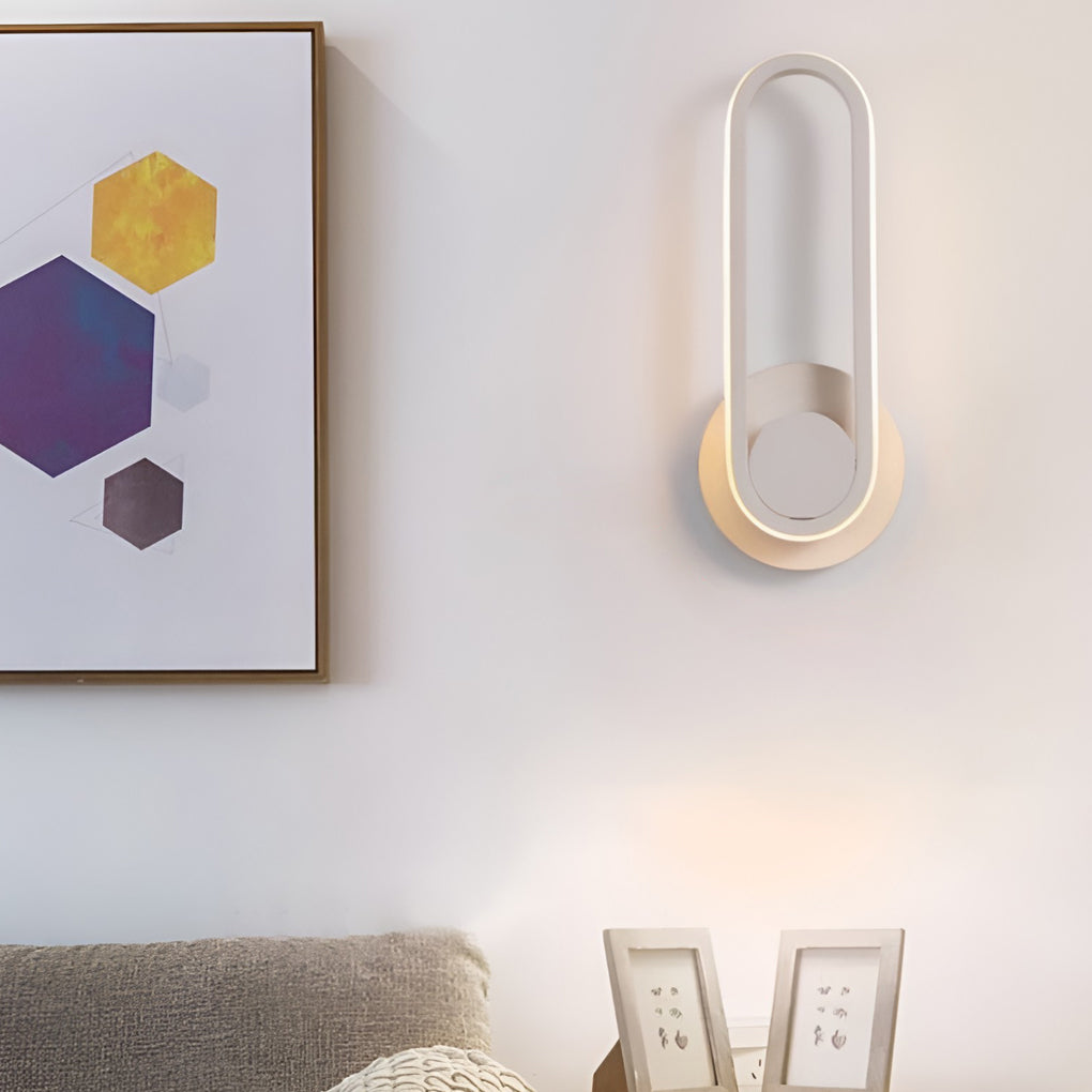 Modern 330 Degree Rotating Rectangular LED Wall Sconce Nordic Style Indoor Lighting