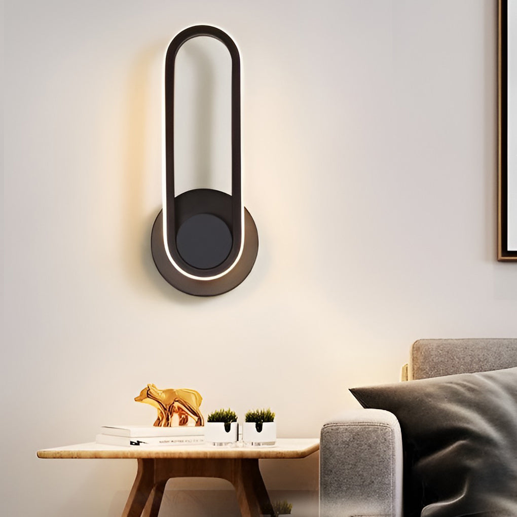 Modern 330 Degree Rotating Rectangular LED Wall Sconce Nordic Style Indoor Lighting