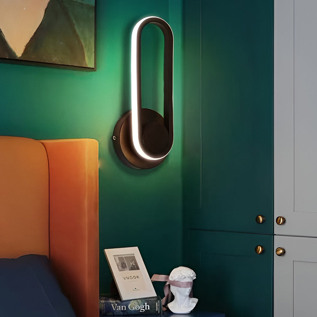 Modern 330 Degree Rotating Rectangular LED Wall Sconce Nordic Style Indoor Lighting