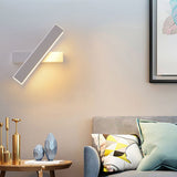 Modern 360 Degree Rotating LED Wall Sconce Minimalist Bedside Lamp for Hallway