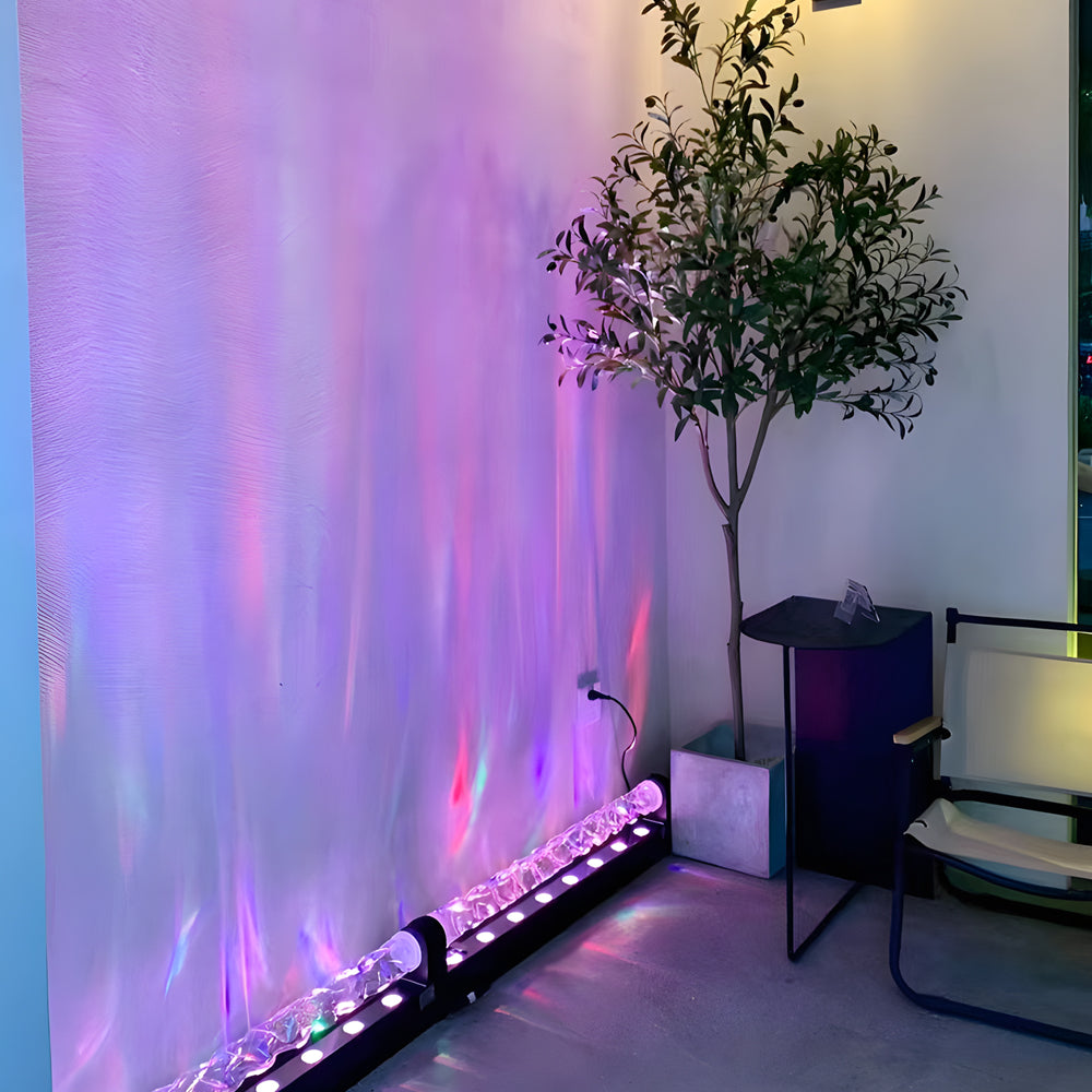 Modern 39.4 Inch Dynamic Ocean Wave LED Wall Washer Light for Living Room and Bedroom