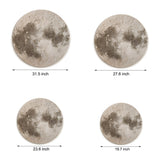Modern 3D Moon Sandstone LED Wall Art with Voice Control USB Powered Round Light