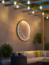 Modern 3D Moon Surface LED Wall Sconce Nordic Crescent Indoor Lighting for Bedroom and Living Room