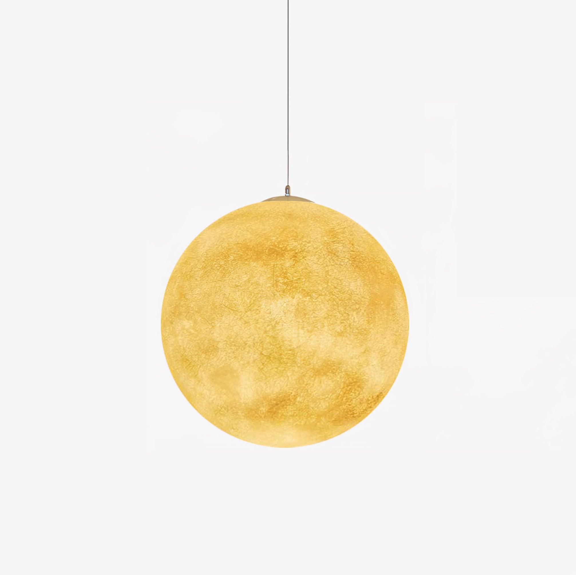 Modern 3D Planet Ball Resin Pendant Light for Celestial Bedroom and Living Room Decor