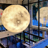 Modern 3D Planet Ball Resin Pendant Light for Celestial Bedroom and Living Room Decor