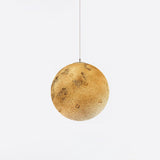 Modern 3D Planet Ball Resin Pendant Light for Celestial Bedroom and Living Room Decor