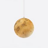 Modern 3D Planet Ball Resin Pendant Light for Celestial Bedroom and Living Room Decor