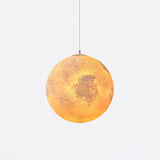 Modern 3D Planet Ball Resin Pendant Light for Celestial Bedroom and Living Room Decor