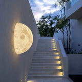 Modern 3D Printed Moon Wall Sconce Celestial LED Indoor Lighting for Bedrooms and Living Rooms