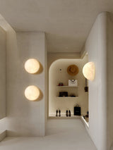 Modern 3D Printed Moon Wall Sconce Celestial LED Indoor Lighting for Bedrooms and Living Rooms