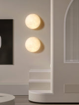 Modern 3D Printed Moon Wall Sconce Celestial LED Indoor Lighting for Bedrooms and Living Rooms