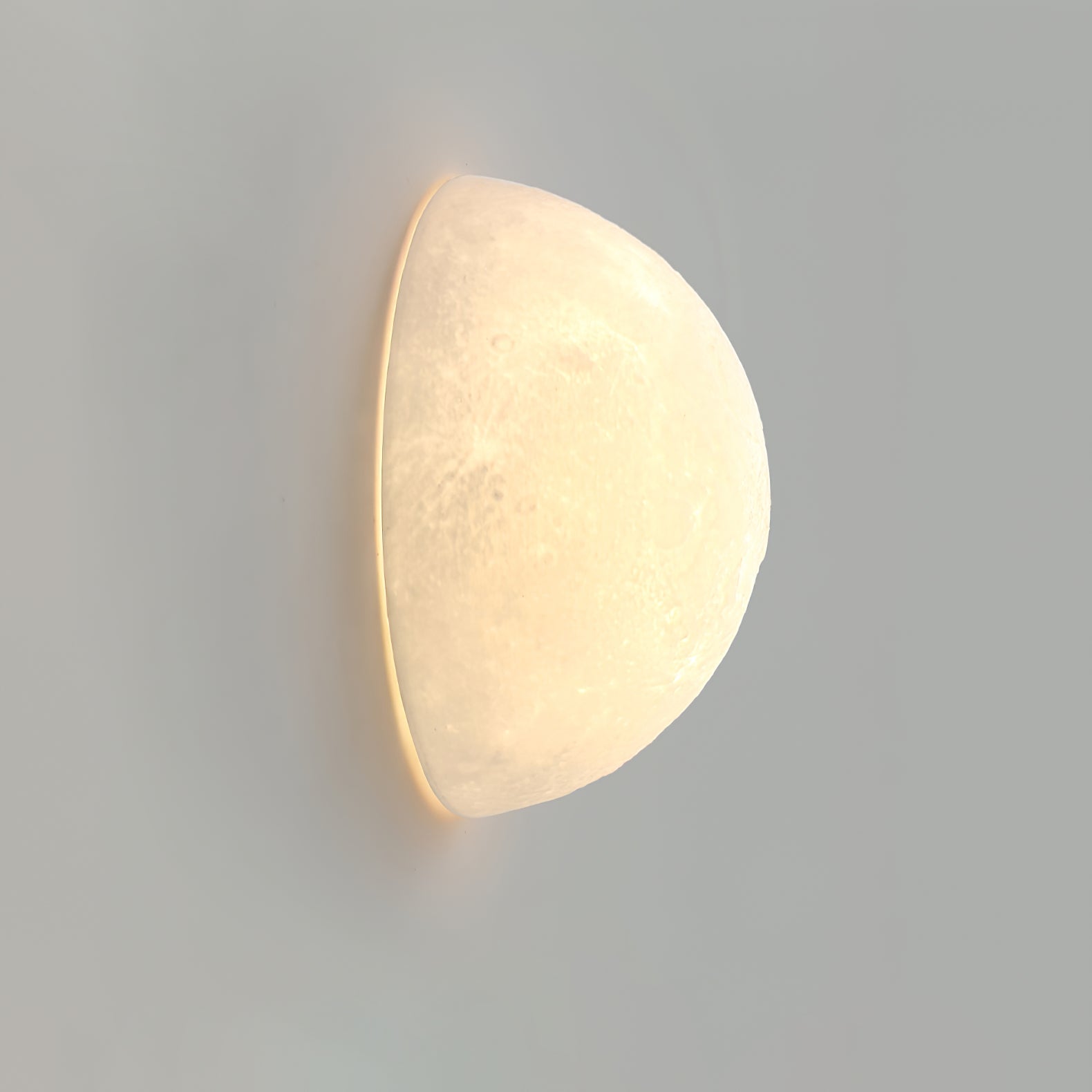 Modern 3D Printed Moon Wall Sconce Celestial LED Indoor Lighting for Bedrooms and Living Rooms