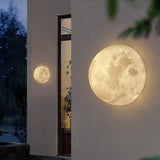 Modern 3D Printed Moon Wall Sconce Celestial LED Indoor Lighting for Bedrooms and Living Rooms