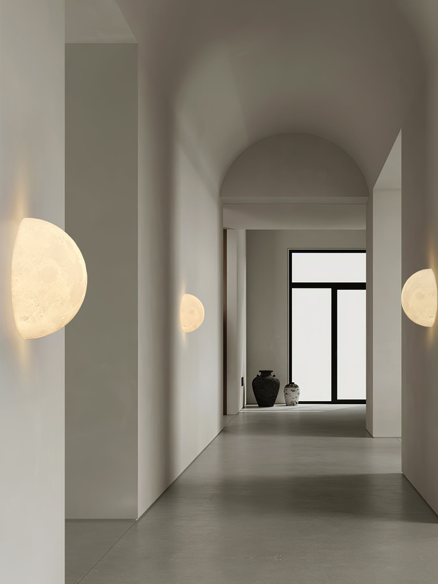 Modern 3D Printed Moon Wall Sconce Celestial LED Indoor Lighting for Bedrooms and Living Rooms