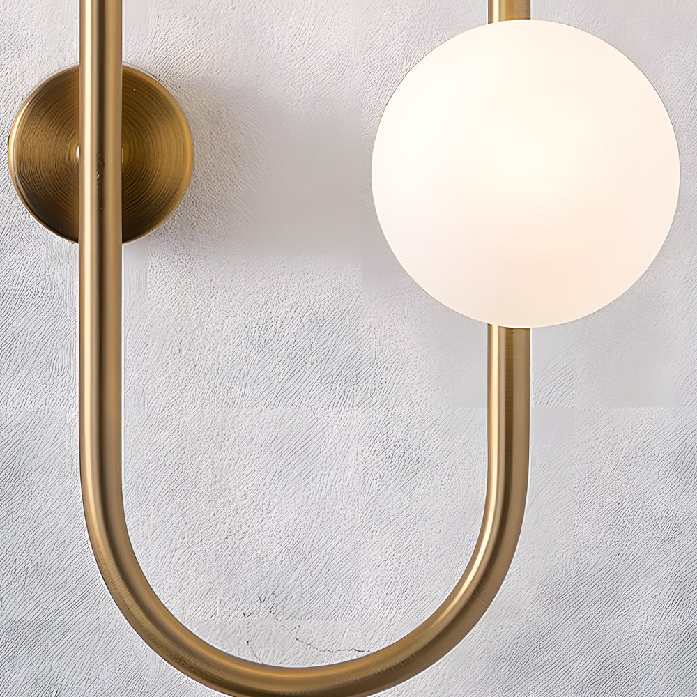 Modern 4 Globe Glass Bubble LED Wall Sconce Decorative Interior Lighting for Bedroom and Living Room