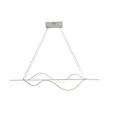 Modern 40 Inch Wave LED Pendant Light Dimmable Chandelier for Kitchen Island and Dining Room