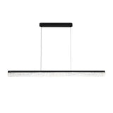 Modern 47 Inch Black Linear LED Pendant Light Dimmable Kitchen Island Lighting