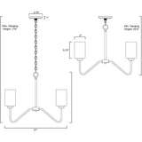 Modern 5 Light Electroplated Glass Candelabra Chandelier Elegant Pendant Lighting for Dining Room