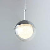 Modern 6 Light Mini Globe Cluster Chandelier Metal and Acrylic Pendant Hanging Ceiling Light