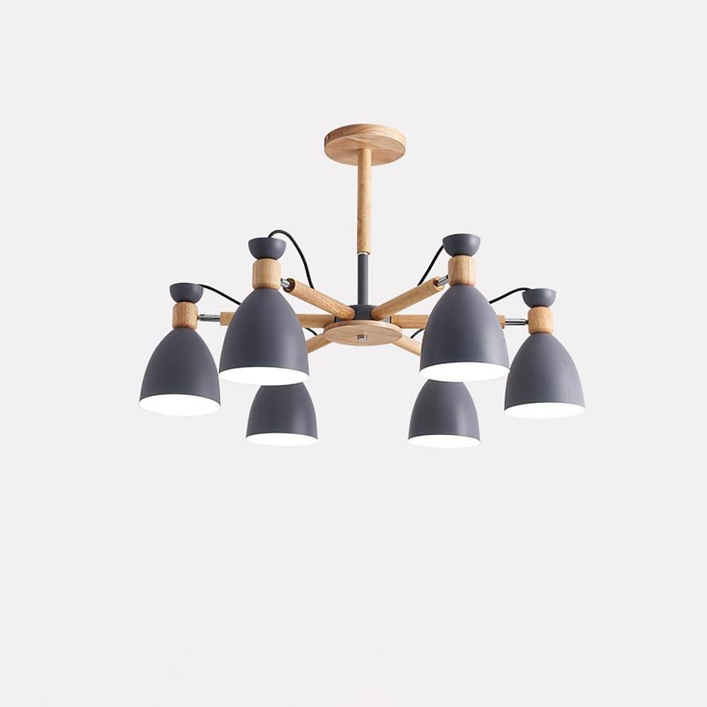 Modern 6 Light Nordic LED Pendant Chandelier for Dining Room and Living Room Decor