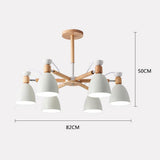 Modern 6 Light Nordic LED Pendant Chandelier for Dining Room and Living Room Decor