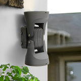 Modern 8 Inch LED Up Down Outdoor Wall Sconce with 2 Rotating Heads IP65 Waterproof Exterior Light