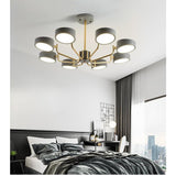 Modern 8 Light LED Sputnik Chandelier with Adjustable Color Temperature for Bedroom and Kids Room