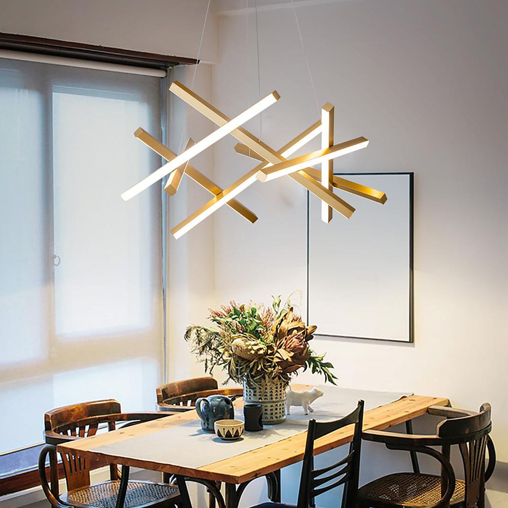 Modern 8 Light LED Sputnik Pendant Lamp Nordic Style Chandelier for Kitchen Island Dining Room and Bedroom