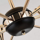 Modern 8 Light Nordic LED Chandelier Electroplated Metal Ceiling Fixture for Dining Room