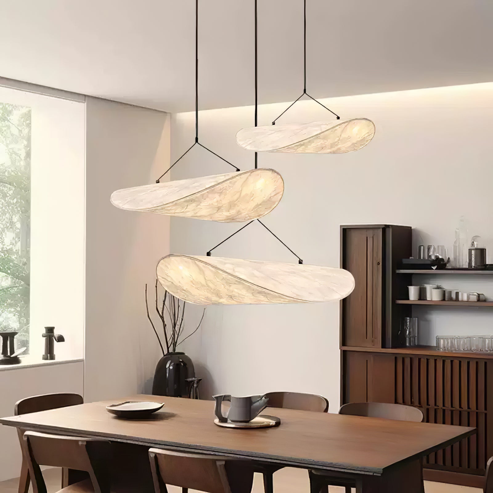 Modern Abstract Cloud Tyvek Pendant Light Sustainable LED Hanging Ceiling Luminaire