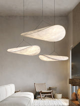 Modern Abstract Cloud Tyvek Pendant Light Sustainable LED Hanging Ceiling Luminaire