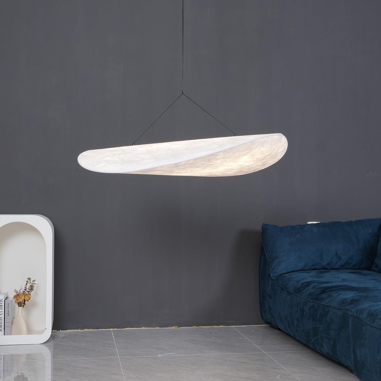 Modern Abstract Cloud Tyvek Pendant Light Sustainable LED Hanging Ceiling Luminaire