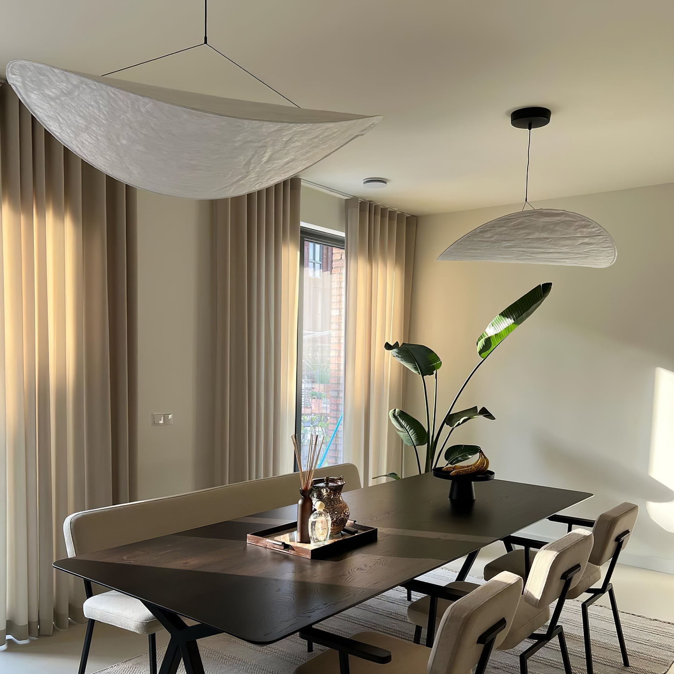 Modern Abstract Cloud Tyvek Pendant Light Sustainable LED Hanging Ceiling Luminaire