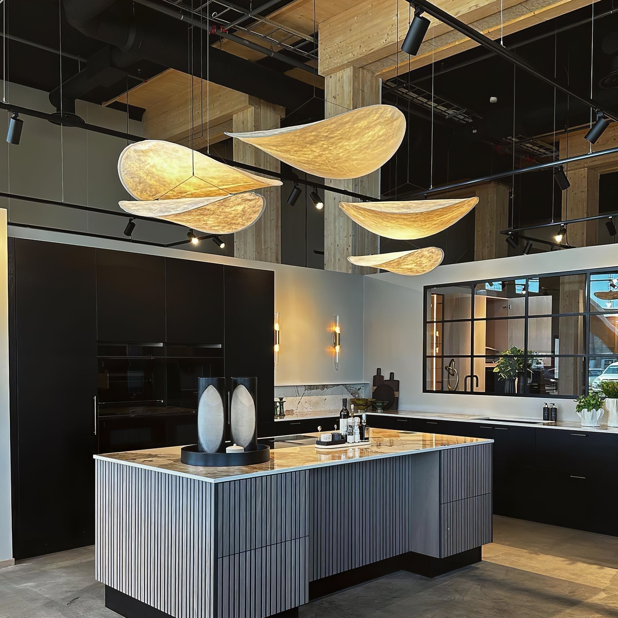Modern Abstract Cloud Tyvek Pendant Light Sustainable LED Hanging Ceiling Luminaire