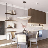 Modern Abstract Cloud Tyvek Pendant Light Sustainable LED Hanging Ceiling Luminaire
