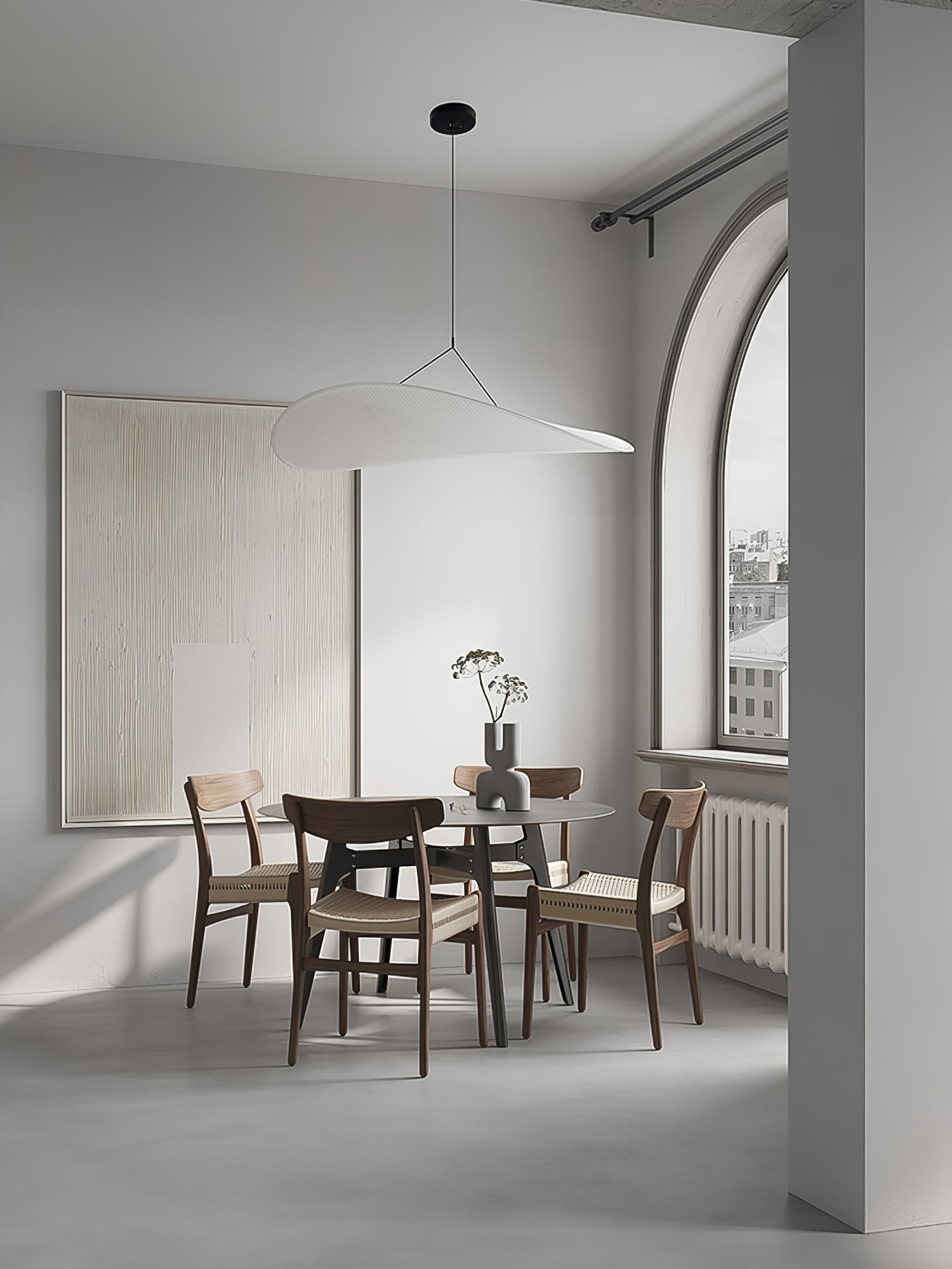 Modern Abstract Cloud Tyvek Pendant Light Sustainable LED Hanging Ceiling Luminaire