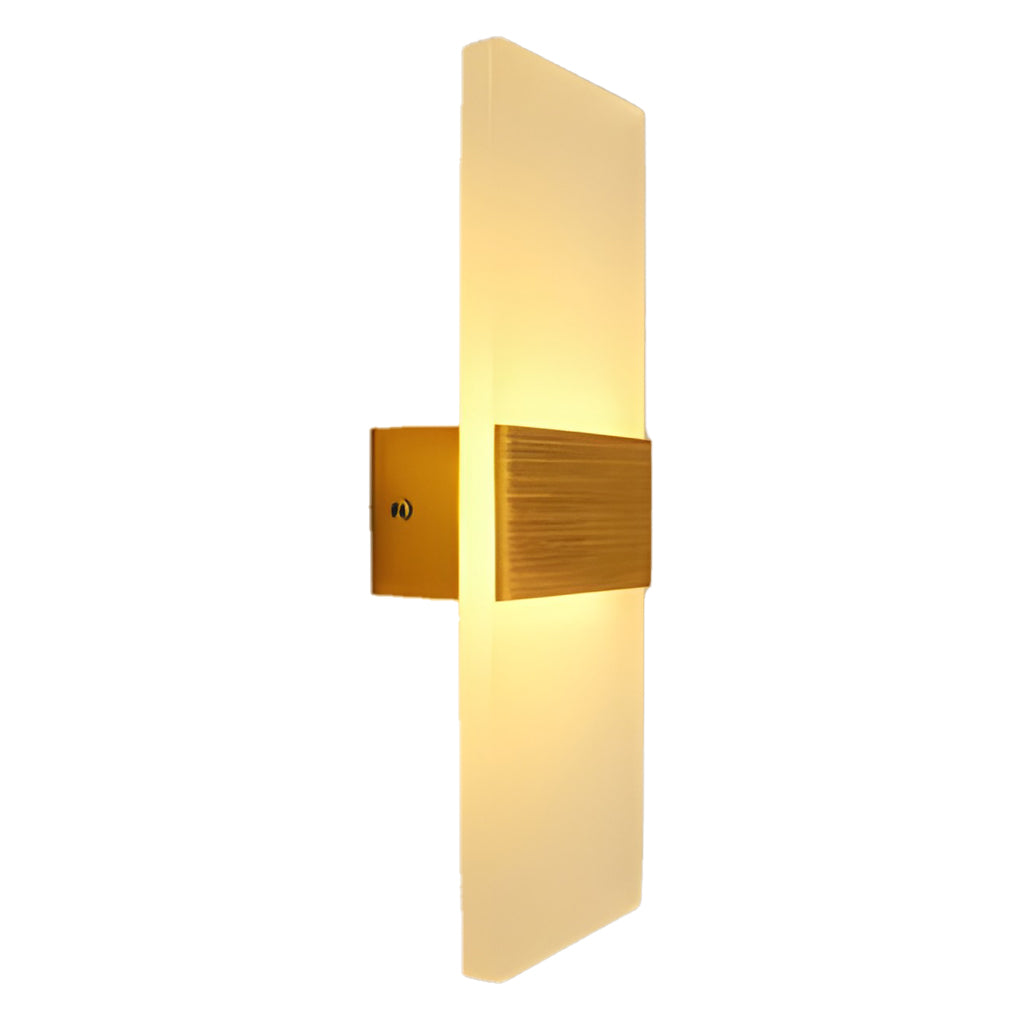 Modern Acrylic LED Wall Lamp 6W Rectangular Indoor Sconce Lighting for Bedroom Living Room and Hallway