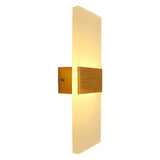 Modern Acrylic LED Wall Lamp 6W Rectangular Indoor Sconce Lighting for Bedroom Living Room and Hallway