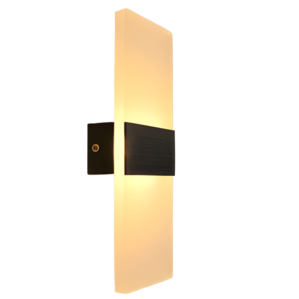 Modern Acrylic LED Wall Lamp 6W Rectangular Indoor Sconce Lighting for Bedroom Living Room and Hallway