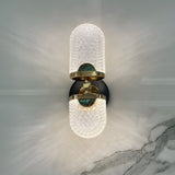 Modern Acrylic LED Wall Sconce with 3 Color Dimming Up and Down Light for Bedroom and Living Room