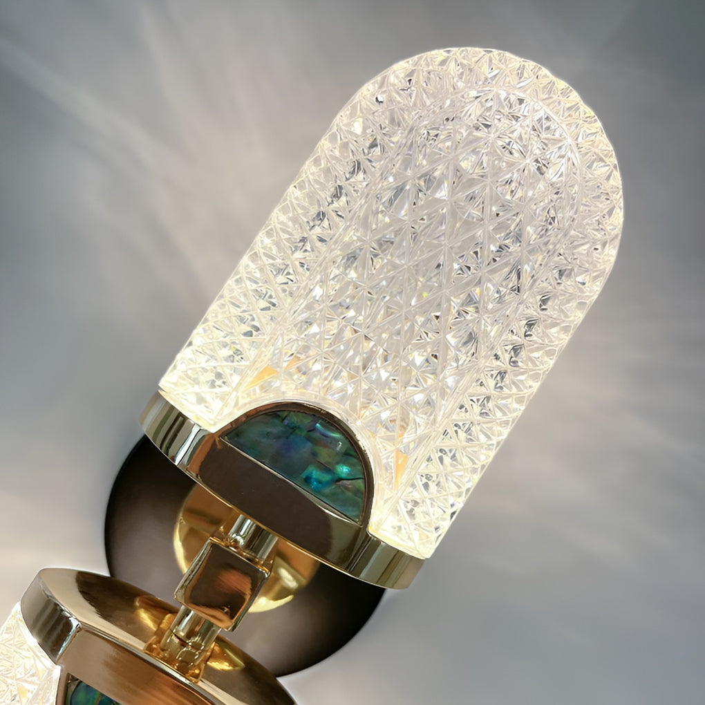 Modern Acrylic LED Wall Sconce with 3 Color Dimming Up and Down Light for Bedroom and Living Room