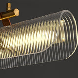 Modern Acrylic Linear LED Pendant Light for Dining Room and Office Chandelier