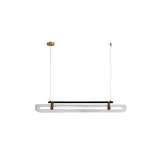 Modern Acrylic Linear LED Pendant Light for Dining Room and Office Chandelier