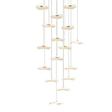 Modern Acrylic Lotus Leaf LED Pendant Light for High Ceiling Stairwell and Villa