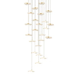Modern Acrylic Lotus Leaf LED Pendant Light for High Ceiling Stairwell and Villa